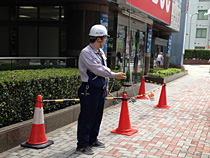 清掃中の安全管理(監督立会い)